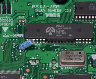 写真：MEGA DRIVEのZ80 CPU