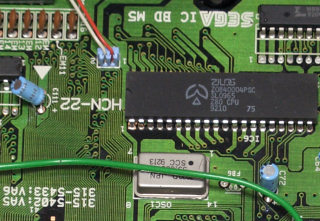 写真：中古MEGA DRIVEのZ80 CPU