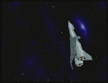 写真：デモ画面の宇宙船